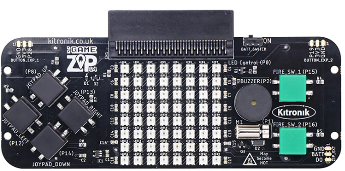 MicroBit Kitronik :GAME ZIP 64 for the BBC micro:bit