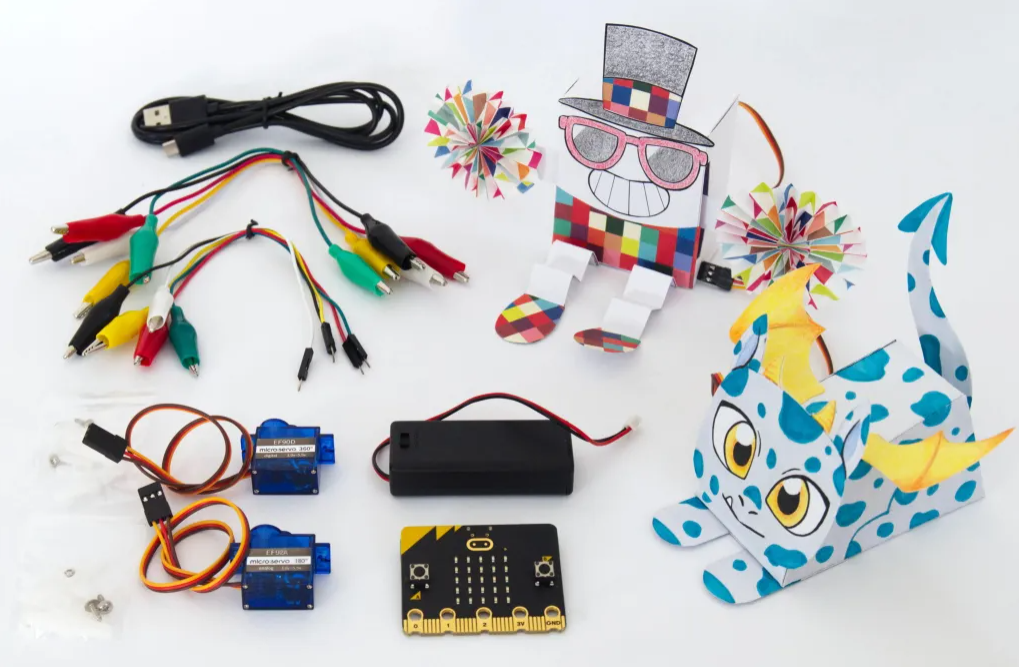 MicroBit OKdo micro:bit Build a Paper Robot Kit