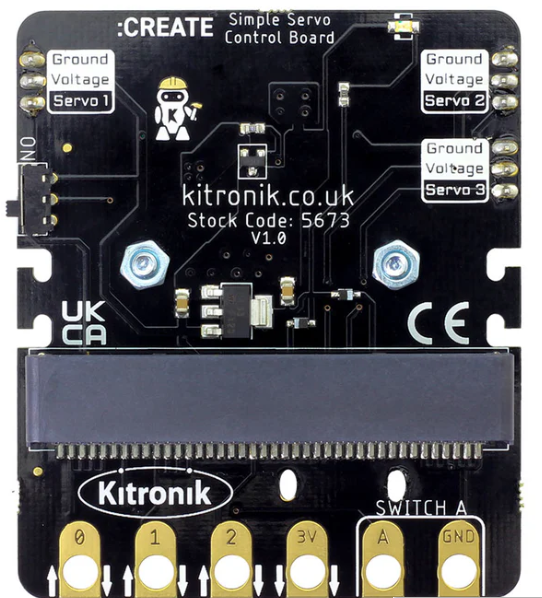 MicroBit Kitronik Simple Servo Control Board for BBC micro:bit