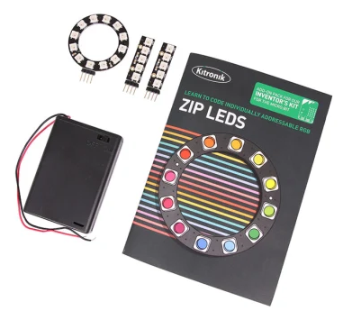 MicroBit ZIP LEDs Add-On Pack for Kitronik Inventors Kit for micro:bi