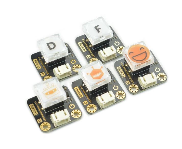 DFRobot DFRobot Gravity: LED Switch x 5 Pack (DFR0789)