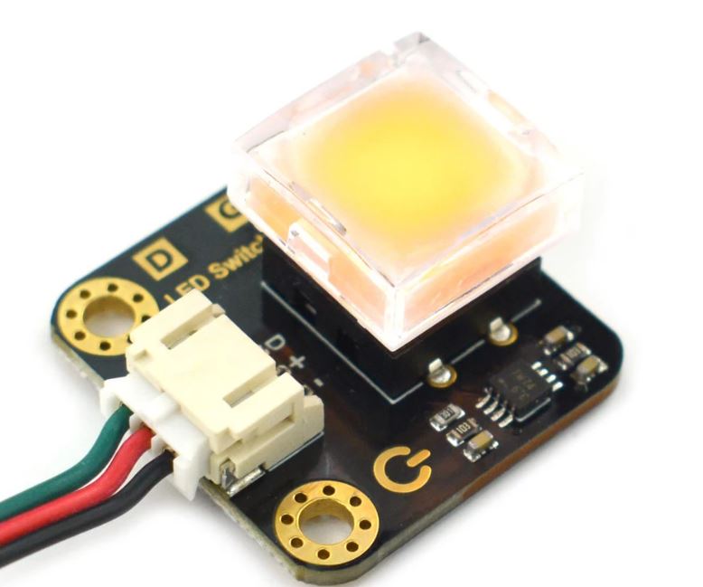 DFRobot DFRobot Gravity: LED Switch - Yellow (DFR0789-Y)