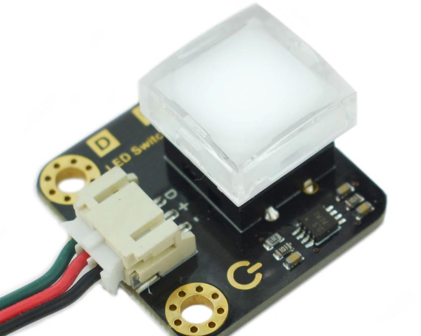 DFRobot DFRobot Gravity: LED Switch - White (DFR0789-W)