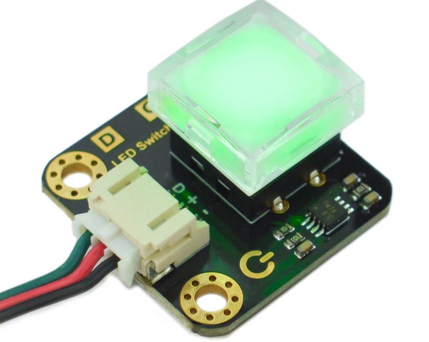 DFRobot DFRobot Gravity/ LED Switch - Green (DFR0789-G)